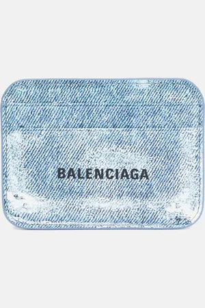 Balenciaga Printed leather card holder
