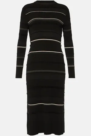 Proenza Schouler Striped knitted midi dress