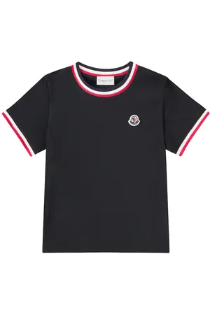Moncler Tricolor cotton jersey T-shirt