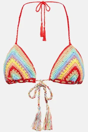 ANNA KOSTUROVA Crochet cotton bikini top
