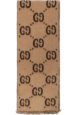 Gucci GG jacquard wool scarf