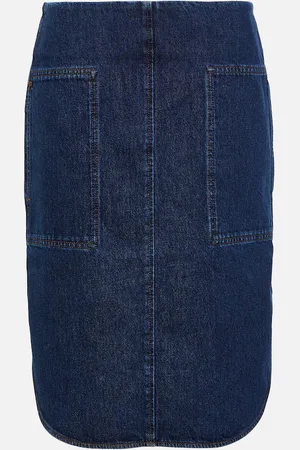 Totême Denim midi skirt