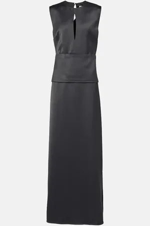 Jil Sander Cutout satin midi dress