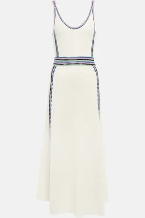 Chloé Embroidered wool maxi dress