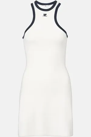Courrèges Scuba cotton jersey minidress