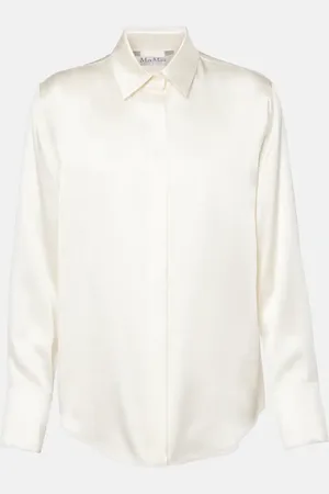 Max Mara Mazurca silk satin blouse