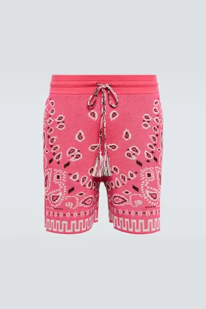 Alanui Bandana cotton-blend piquÃ© shorts
