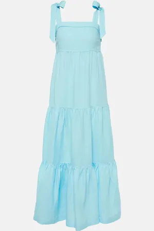 Heidi Klein Nungwi Beach tiered linen maxi dress
