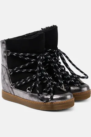 Isabel Marant Nowles shearling-lined leather snow boots