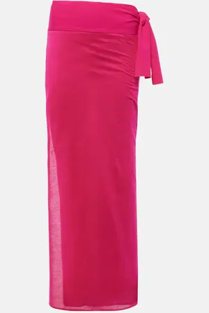ERES Peplum cotton beach cover-up
