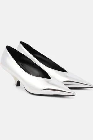 Totême 55 mirrored leather pumps
