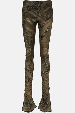 BLUMARINE Printed low-rise skinny pants
