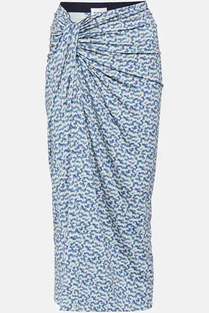 Marant Etoile Jeldia printed jersey midi skirt