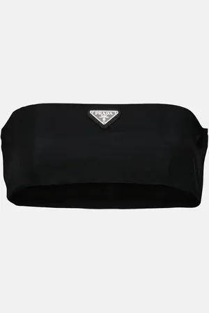 Prada Logo Re-Nylon bandeau top