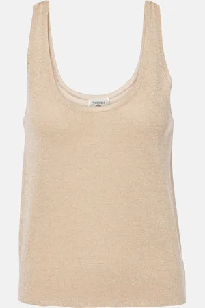 Saint Laurent LamÃ© tank top