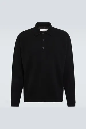 The Row Djon cashmere polo sweater