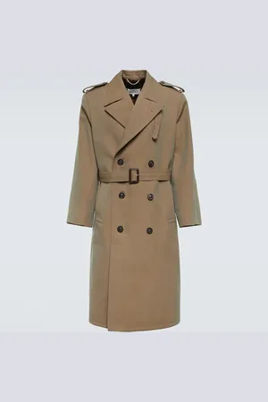 Maison Margiela Double-breasted wool trench coat