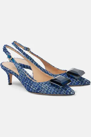Gianvito Rossi Jaipur 55 bouclÃ© slingback pumps
