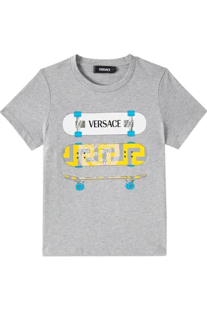 VERSACE Printed cotton jersey T-shirt