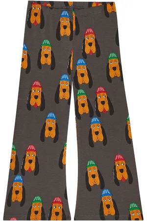Mini Rodini Bloodhound cotton jersey flared pants