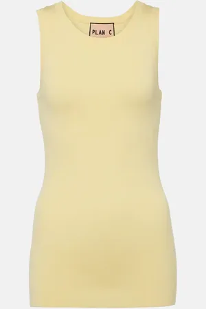 Plan C Cotton jersey tank top