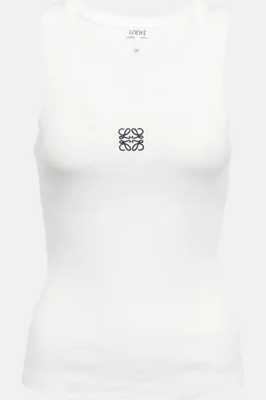 Loewe Anagram cotton-blend tank top
