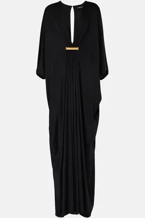 Tom Ford Gathered satin jersey kaftan