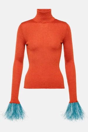 La DoubleJ High Kick cashmere and silk top