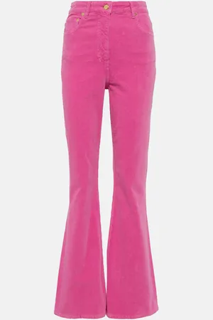 Ganni Cotton corduroy flared pants