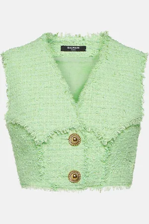 Balmain Tweed crop top