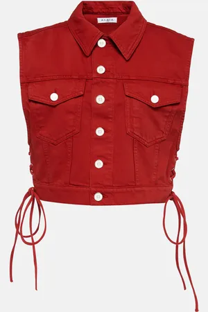 Alaïa Eyelet cotton vest