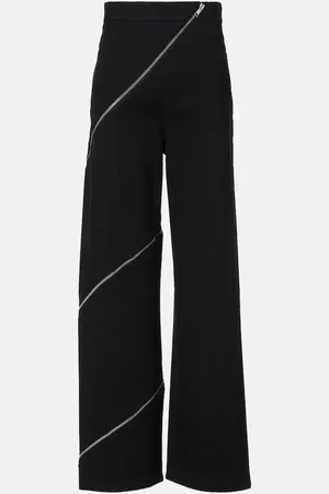 Alaïa Spiral cotton wide-leg pants
