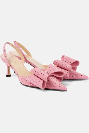 Mach & Mach Le Cadeau suede slingback pumps