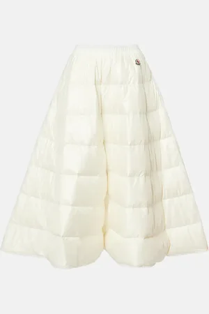 Moncler Quilted midi skirt