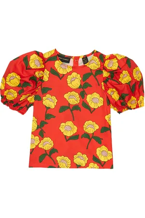 Mini Rodini Floral cotton blouse