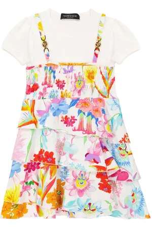 VERSACE Jardin cotton-blend dress