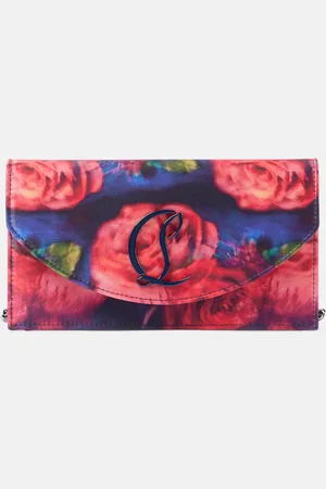 Christian Louboutin Loubi54 floral satin crÃªpe clutch