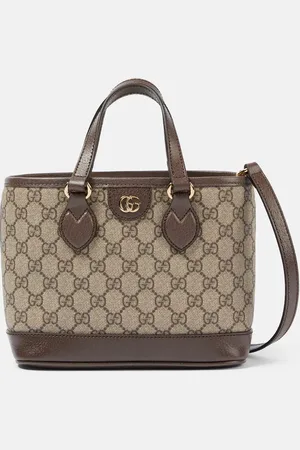 Gucci Ophidia Mini leather-trimmed tote bag