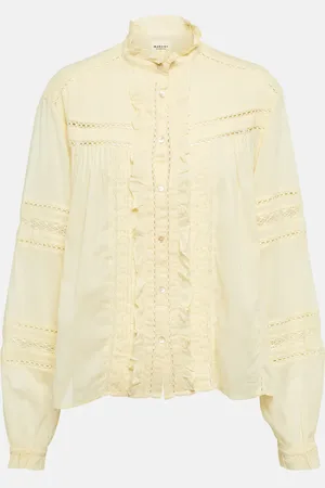Marant Etoile Metina ruffled cotton blouse
