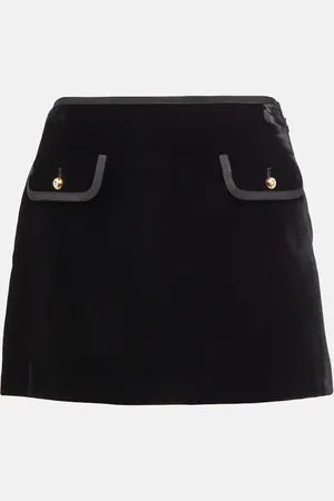 Miu Miu Velvet miniskirt