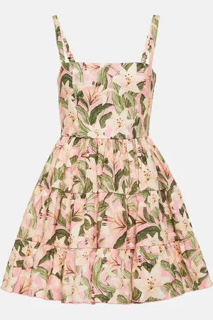 Agua by Agua Bendita Lima Lirio floral cotton minidress