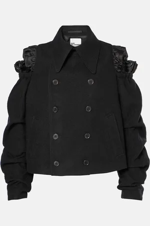 NOIR KEI NINOMIYA Cutout wool jacket