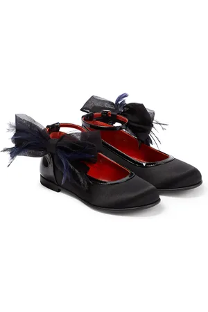 Christian Louboutin Anemonina embellished satin ballet flats