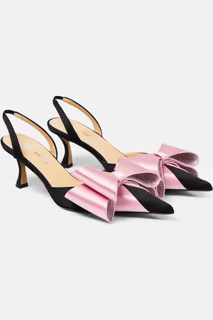 Mach & Mach Le Cadeau 65 satin slingback pumps