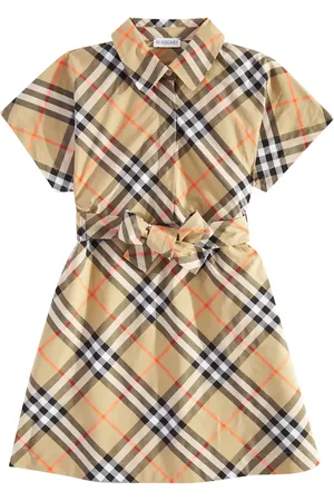 Burberry Burberry Check cotton poplin dress