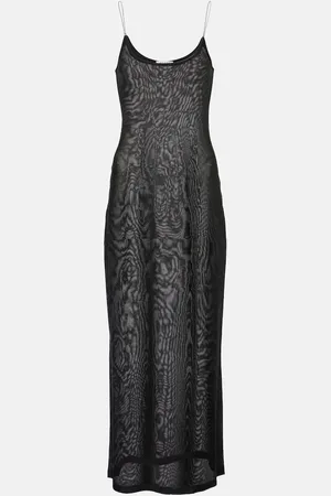 Alaïa Sheer knitted midi dress