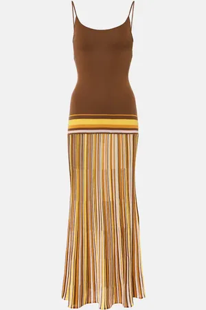 FAITHFULL THE BRAND Citara striped cotton-blend maxi dress