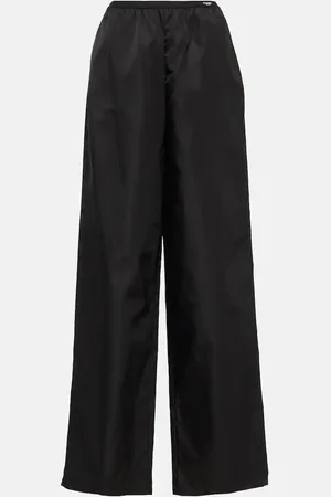 Prada Re-Nylon high-rise wide-leg pants