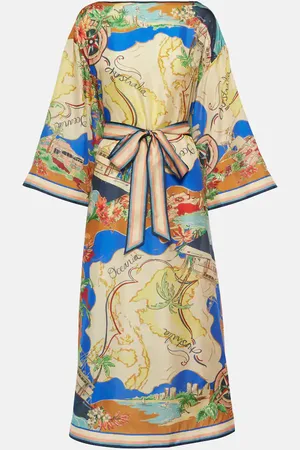 ZIMMERMANN Alight printed silk midi dress
