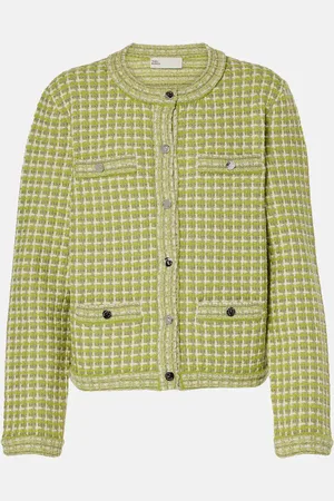 Tory Burch Knitted checked jacket